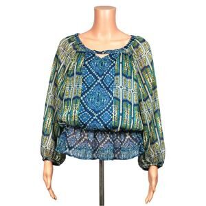 Figueroa & Flower Long Sleeve Top Women Size XL